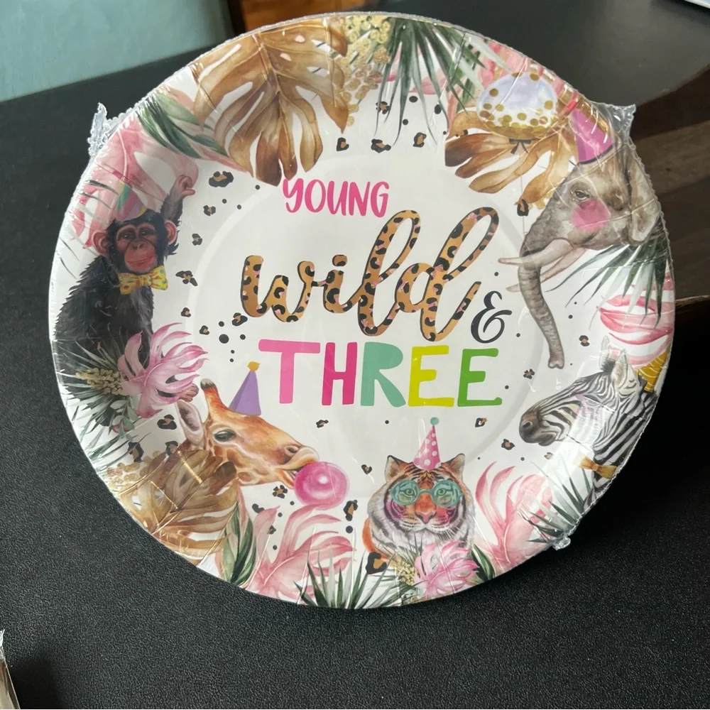 NWOT Young Wild & Three Party Supplies Set